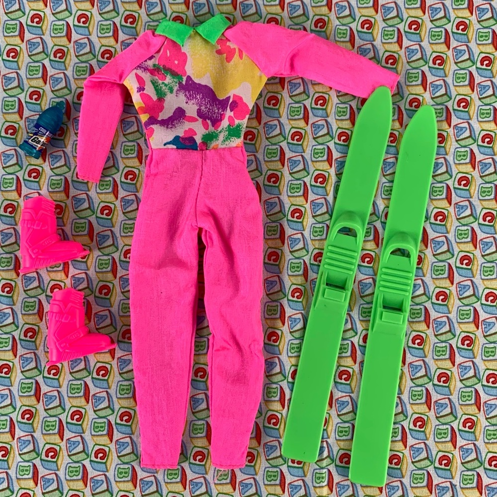 Barbie Sports Fashions Ski Outfit and Equipment.